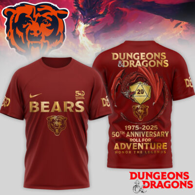Chicago Bears | Premium NFL Dungeons And Dragons 50th Anniversary Shirt TD
