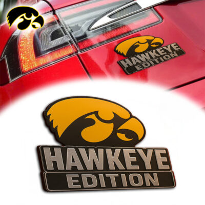 Alternative view of Iowa Hawkeyes | Premium 3D Car Name Badge NCAA Hl