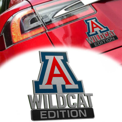 Alternative view of Arizona Wildcats | Premium 3D Car Name Badge NCAA Hl