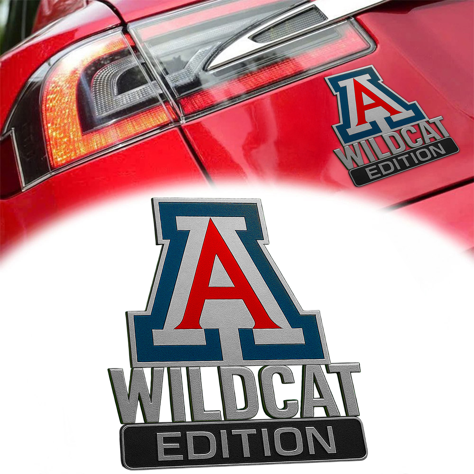 Arizona Wildcats | Premium 3D Car Name Badge NCAA Hl - Image 2