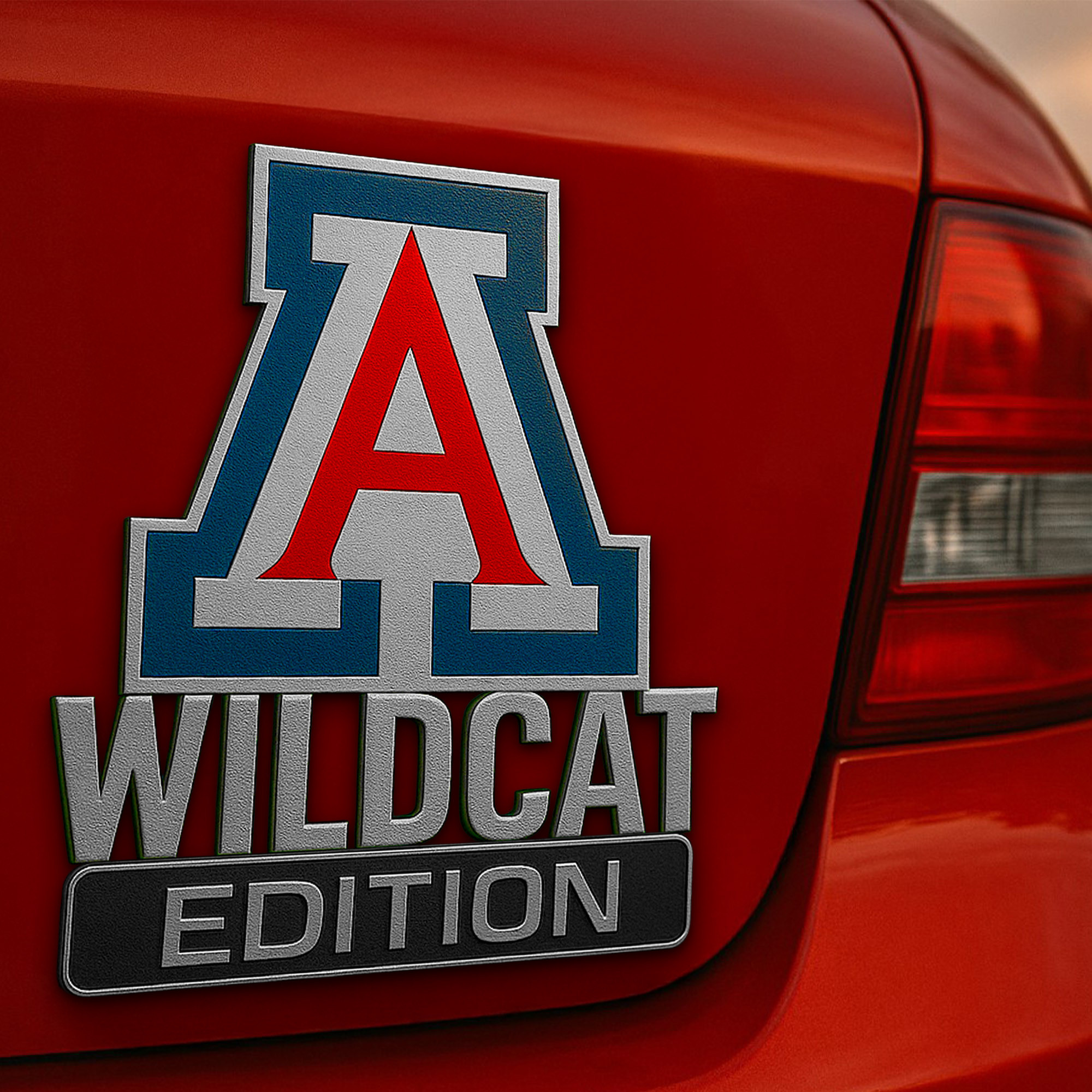 Arizona Wildcats | Premium 3D Car Name Badge NCAA Hl