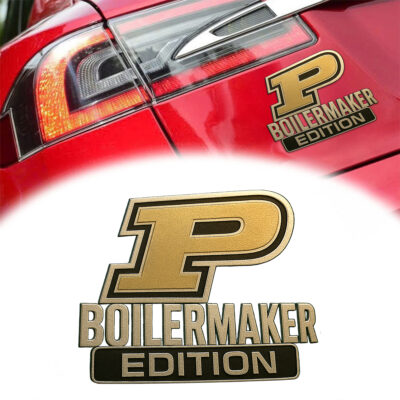 Alternative view of Purdue Boilermakers | Premium 3D Car Name Badge NCAA Hl