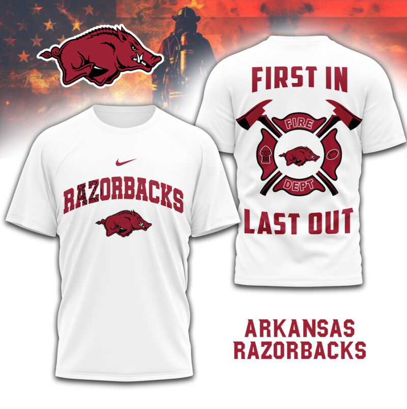 Arkansas Razorbacks | Premium Fire Dept 3D Shirt NCAA TD