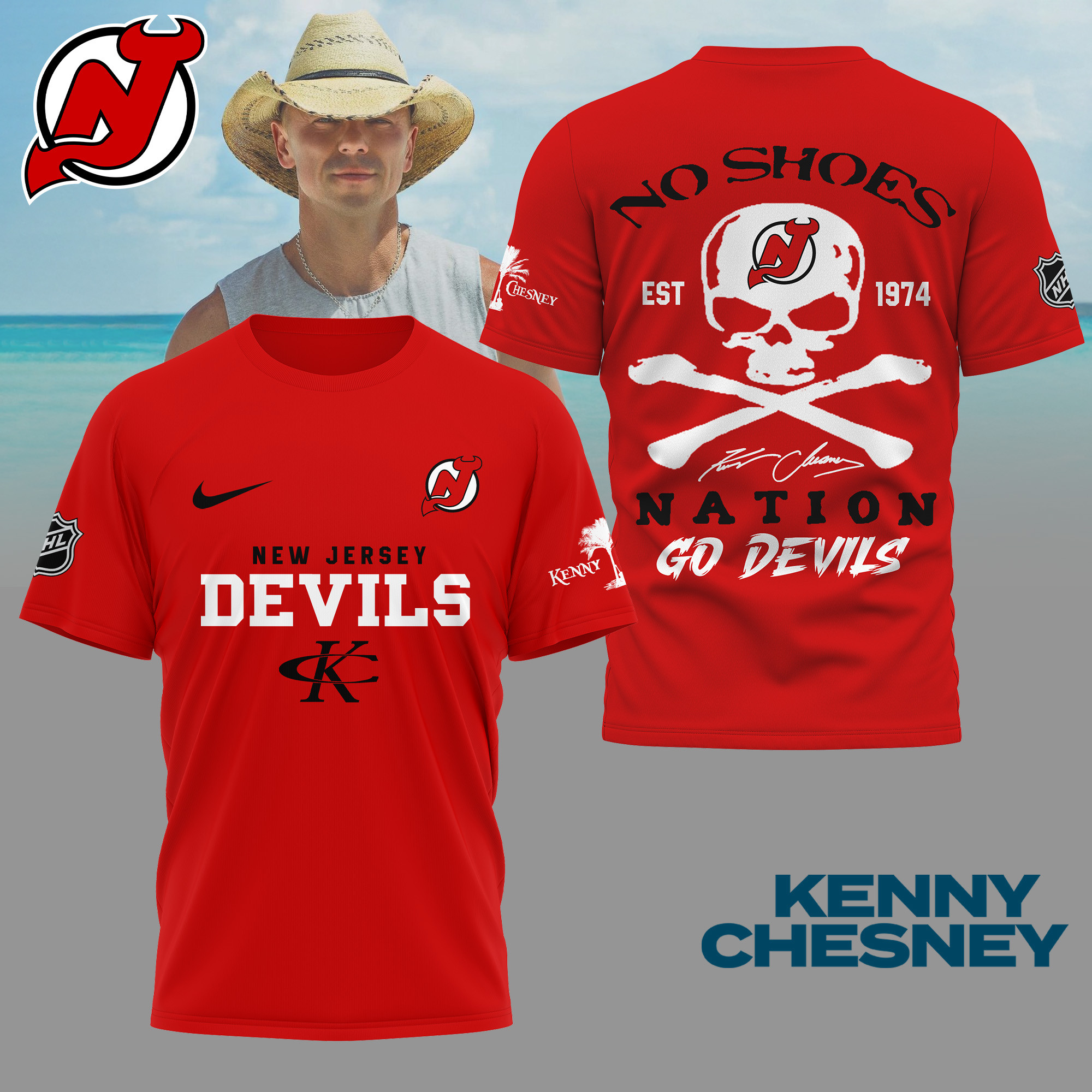 New Jersey Devils | Premium NHL KNCN 3D Shirt NY - Image 4