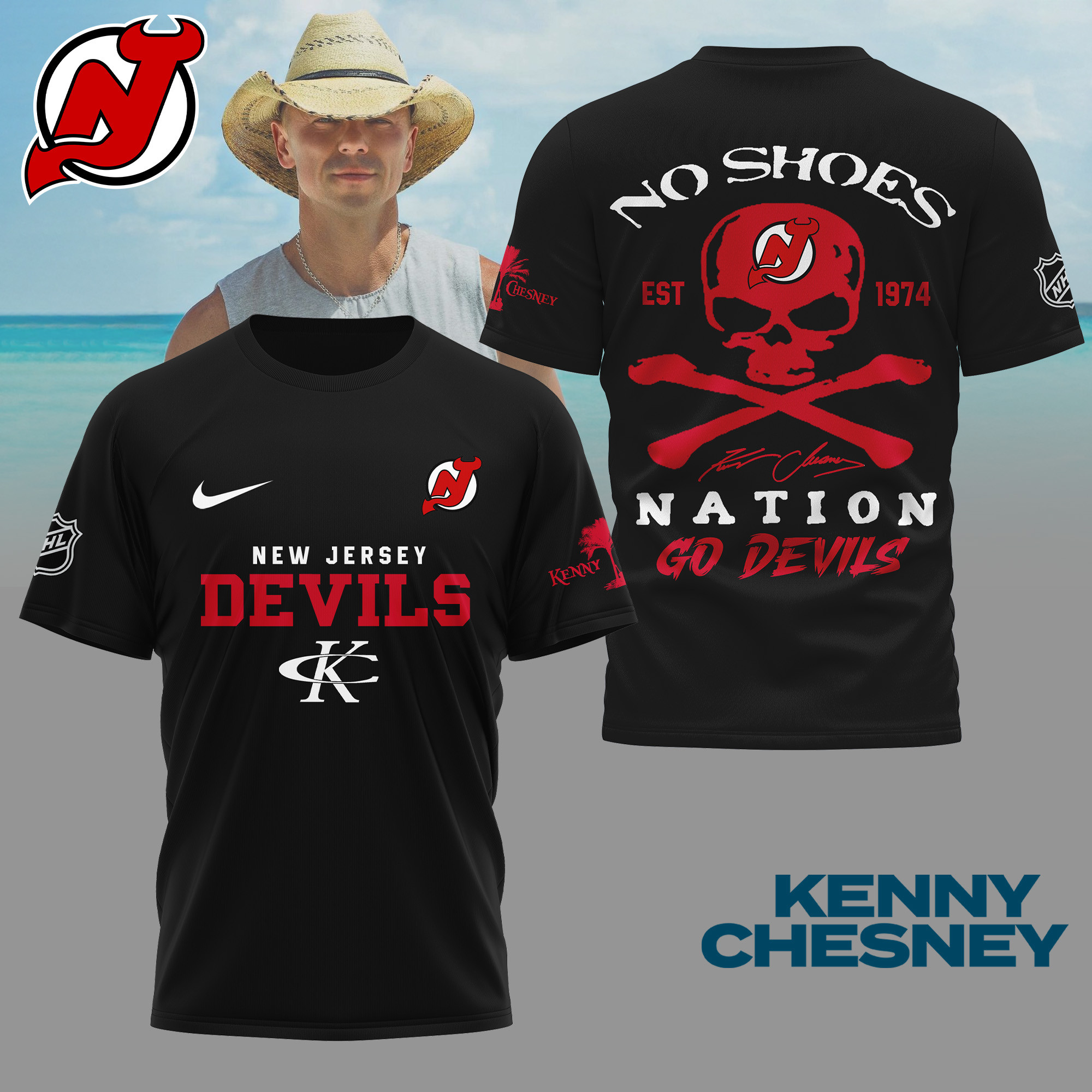 New Jersey Devils | Premium NHL KNCN 3D Shirt NY - Image 2