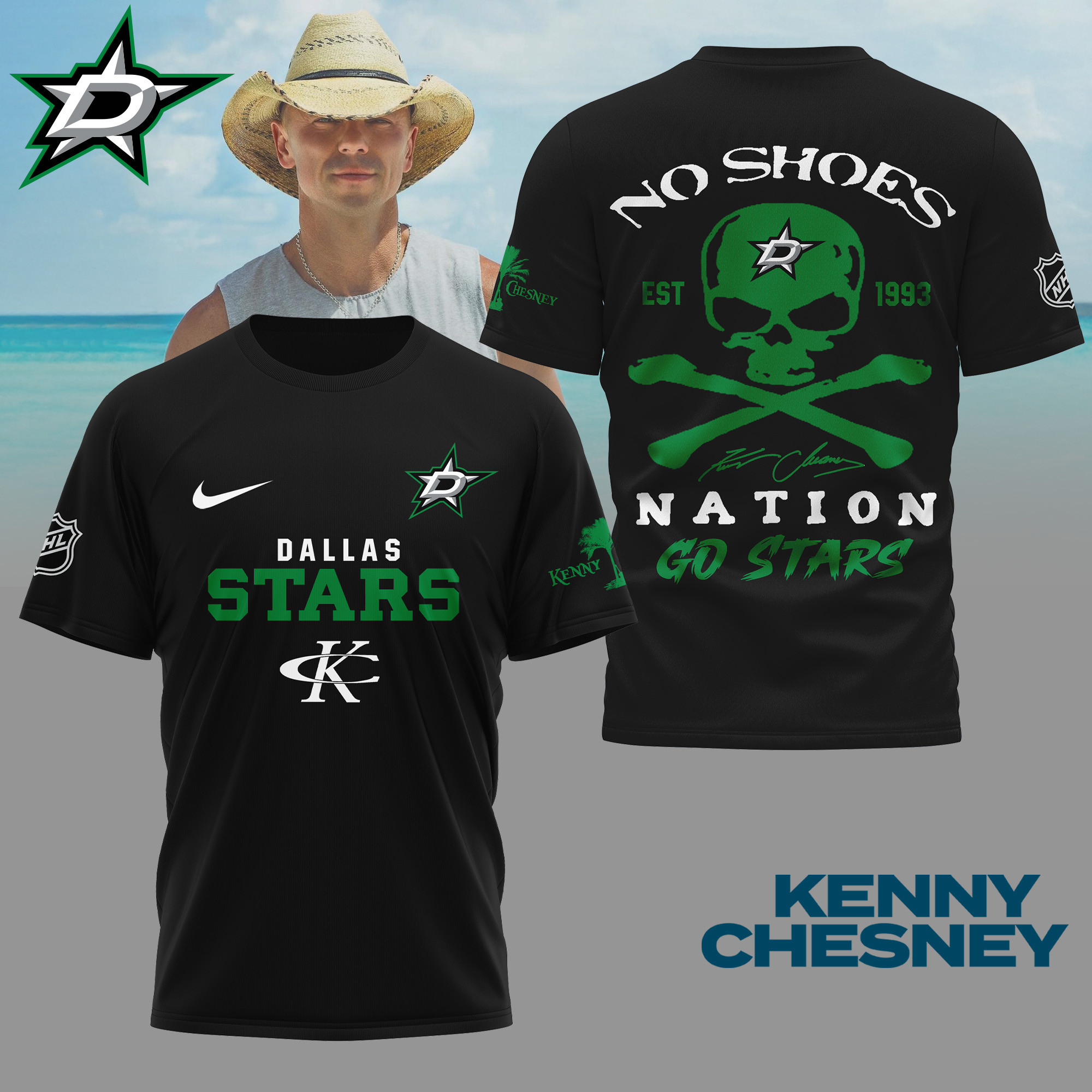 Dallas Stars | Premium NHL KNCN 3D Shirt NY - Image 2