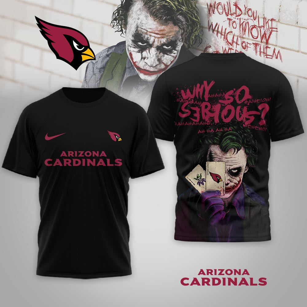 Arizona Cardinals | Premium NFL Joker Why So Serious 3D Shirt