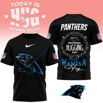 Alternative view of Carolina Panthers | Premium NFL National Hugging Day 3D Shirt