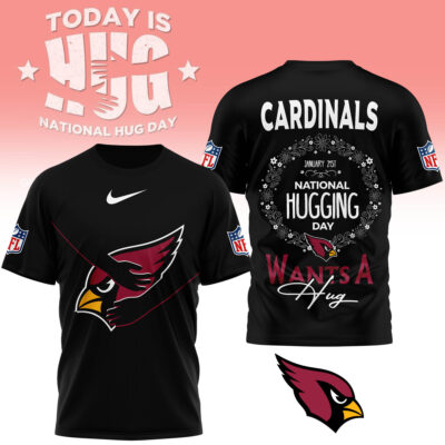 Alternative view of Arizona Cardinals | Premium NFL National Hugging Day 3D Shirt