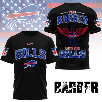 Alternative view of Buffalo Bills | Premium NFL Barber Fan 3D Shirt NY