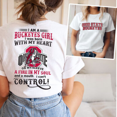 Alternative view of Ohio State Buckeyes | Premium NCAA Girl Fan 3D Shirt