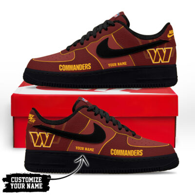 Alternative view of Washington Commanders | Premium NFL Custom AF1 Shoes NY