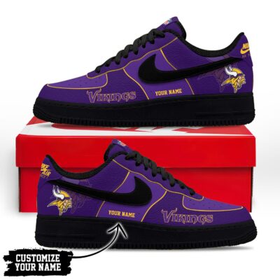 Alternative view of Minnesota Vikings | Premium NFL Custom AF1 Shoes NY