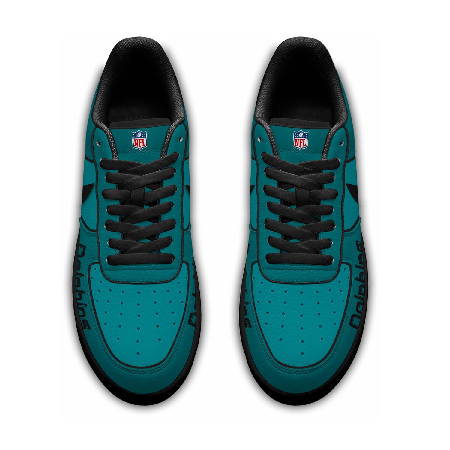 Miami Dolphins | Premium NFL Custom AF1 Shoes NY - Image 3