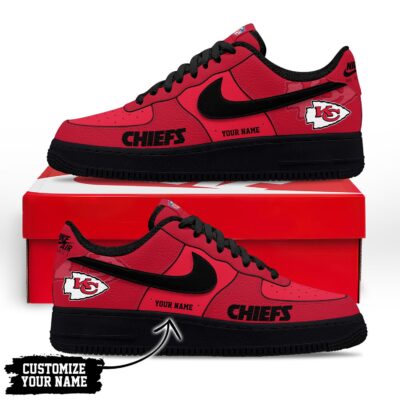 Alternative view of Kansas City Chiefs | Premium NFL Custom AF1 Shoes NY