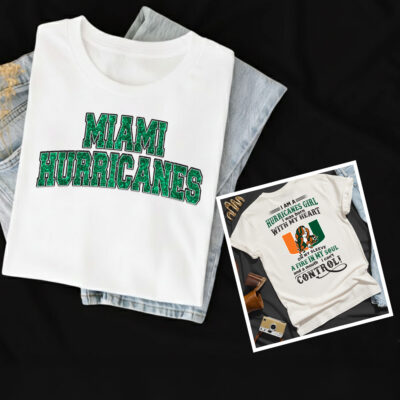 Alternative view of Miami Hurricanes | Premium NCAA Girl Fan 3D Shirt