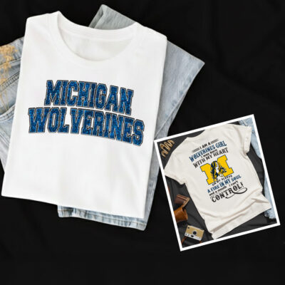 Alternative view of Michigan Wolverines | Premium NCAA Girl Fan 3D Shirt