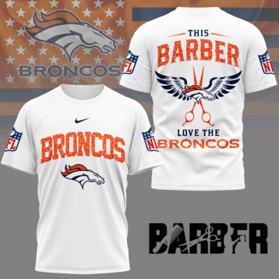 Denver Broncos | Premium NFL Barber Fan 3D Shirt NY