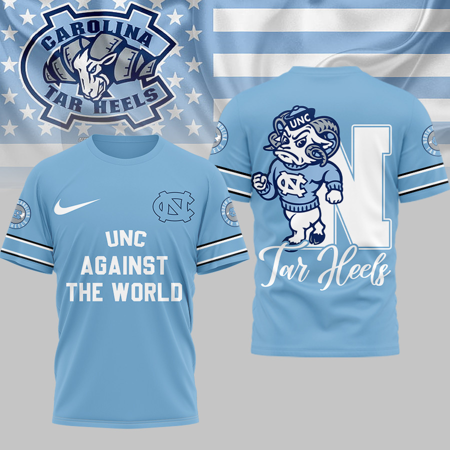 North Carolina Tar Heels | Premium NCAA My Team Against The World T-shirt - Image 3