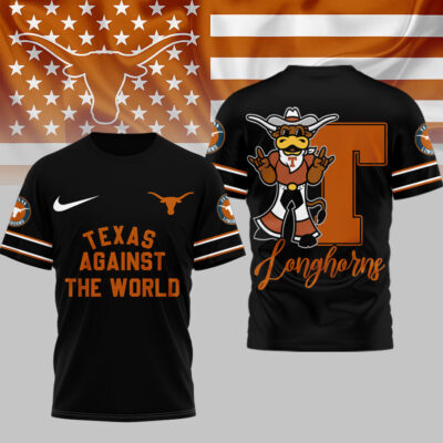 Alternative view of Texas Longhorns | Premium NCAA My Team Against The World T-shirt