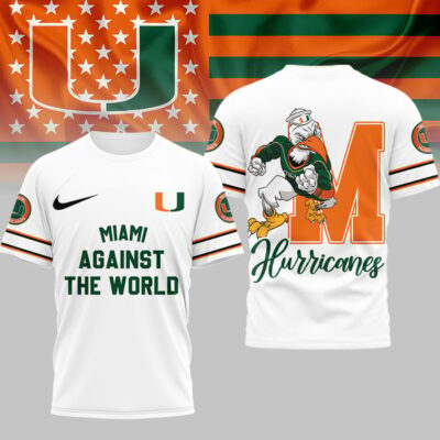 Miami Hurricanes | Premium NCAA My Team Against The World T-shirt