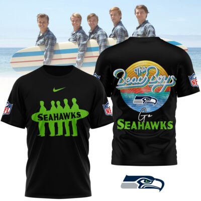 Alternative view of Seattle Seahawks | Premium NFL The Beach Boys 3D Shirt NP