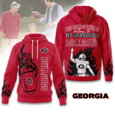 Alternative view of Georgia Bulldogs | Premium NCAA Football Grandpa Hoodie