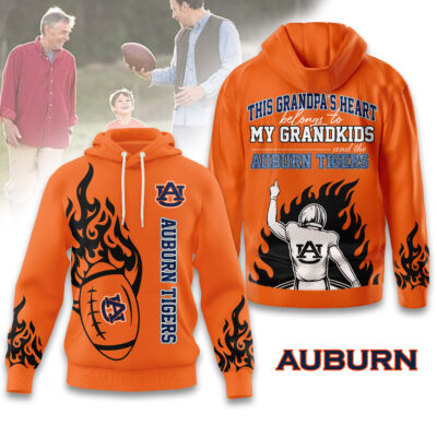 Alternative view of Auburn Tigers | Premium NCAA Football Grandpa Hoodie