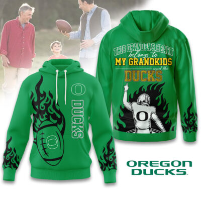 Alternative view of Oregon Ducks | Premium NCAA Football Grandpa Hoodie