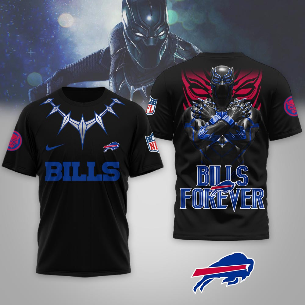 Buffalo Bills | Premium NFL Black Panther 3D Shirt - Image 2