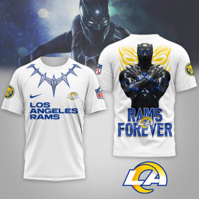 Los Angeles Rams | Premium NFL Black Panther 3D Shirt