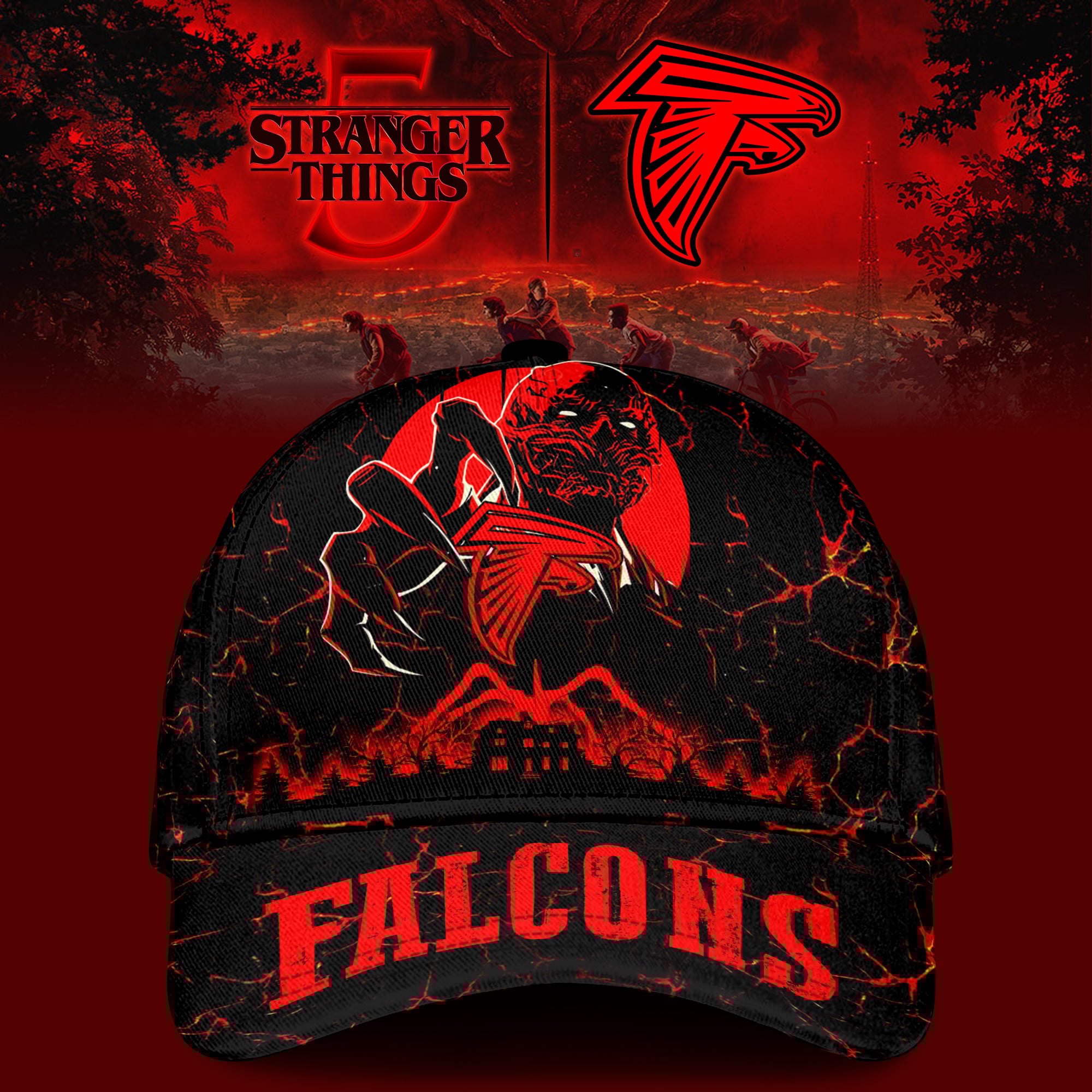 Atlanta Falcons | Premium NFL Stranger Things Classic Cap