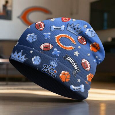 Alternative view of Chicago Bears | Premium NFL Crown Beanie Hat NY