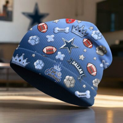 Alternative view of Dallas Cowboys | Premium NFL Crown Beanie Hat NY