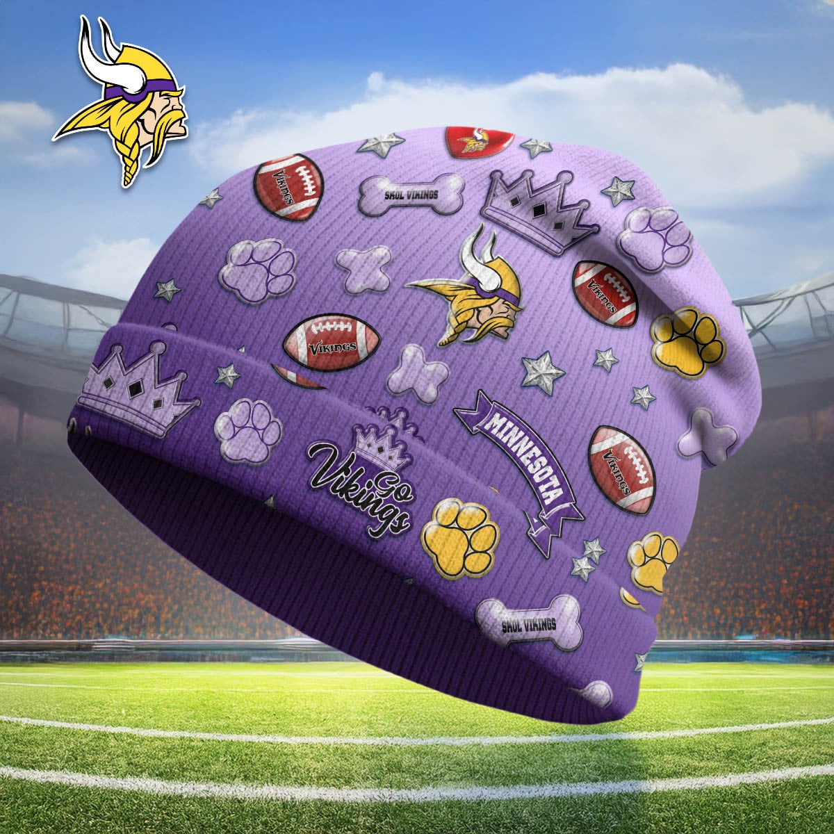 Minnesota Vikings | Premium NFL Crown Beanie Hat NY