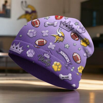 Alternative view of Minnesota Vikings | Premium NFL Crown Beanie Hat NY