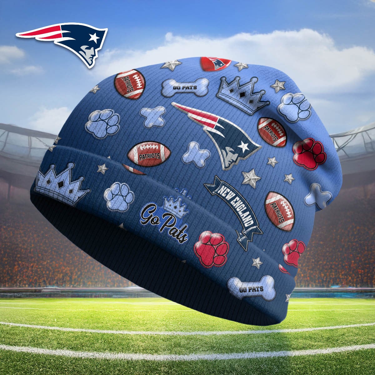 New England Patriots | Premium NFL Crown Beanie Hat NY