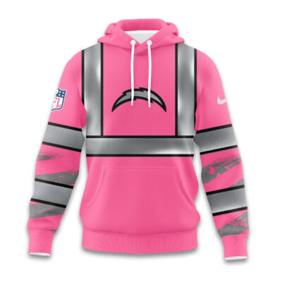 Alternative view of Los Angeles Chargers | Premium NFL Pink High Visibility Hoodie