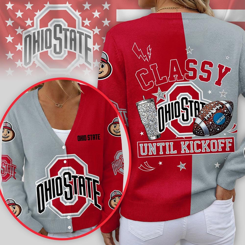 Ohio State Buckeyes | Premium NCAA Game Day V-neck Cardigan