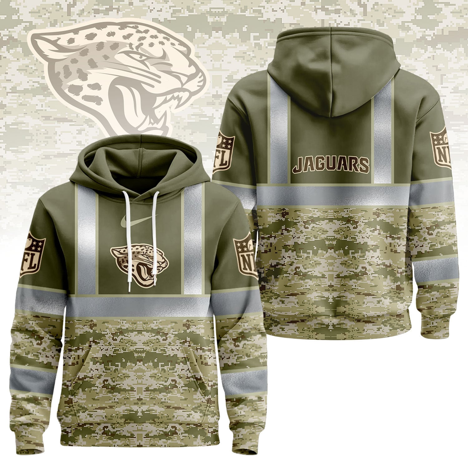 Jacksonville Jaguars | Premium NFL Hi Vis Salute to Service Hoodie NY