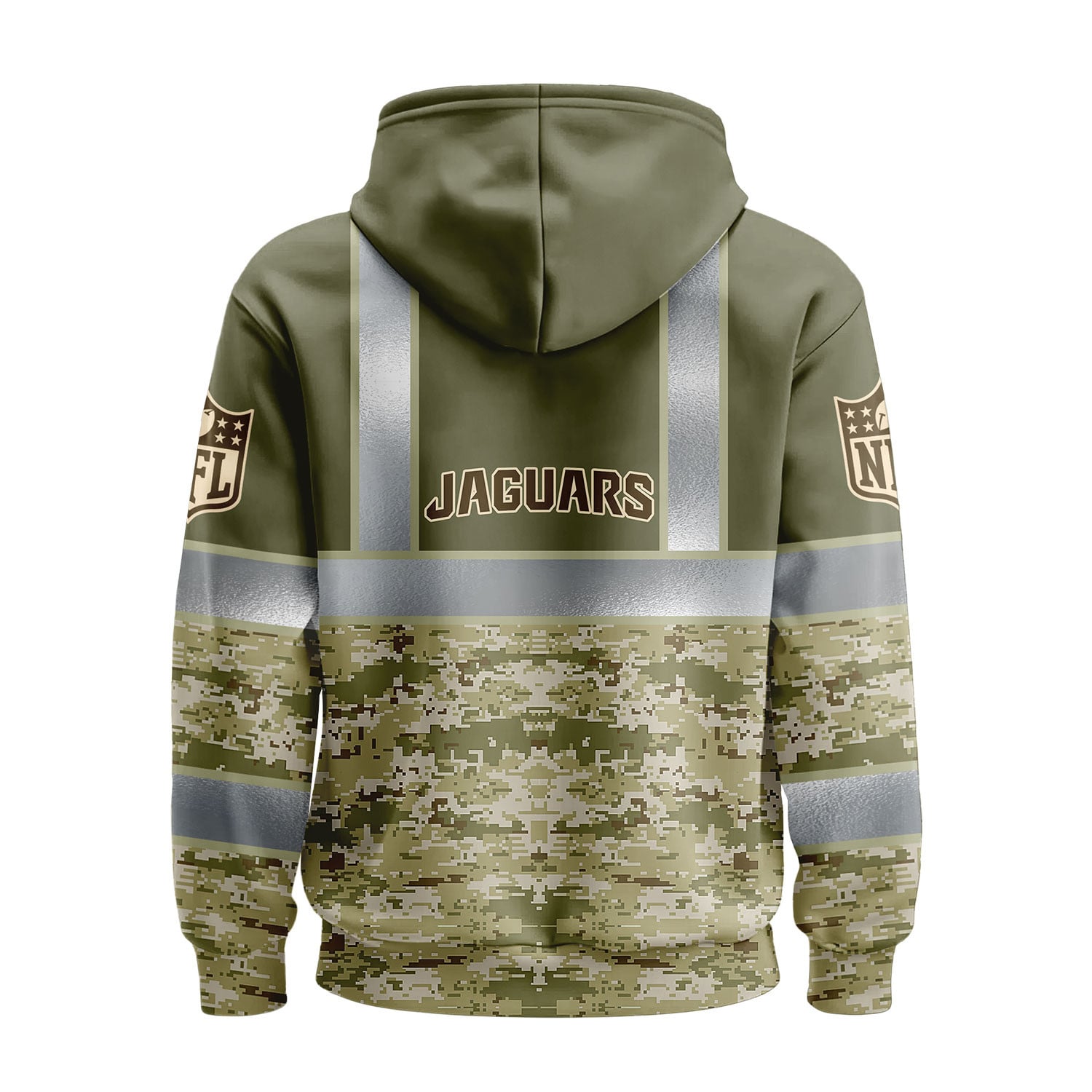 Jacksonville Jaguars | Premium NFL Hi Vis Salute to Service Hoodie NY - Image 3