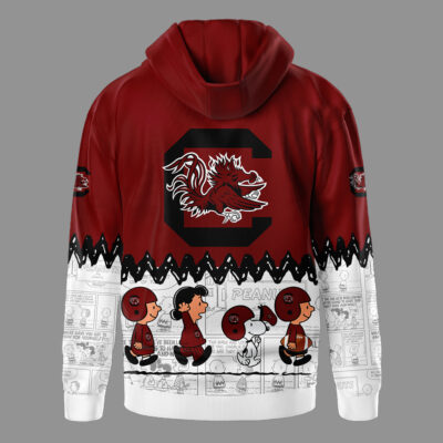 Alternative view of South Carolina Gamecocks | Premium NCAA Snoopy Peanuts Comic Hoodie