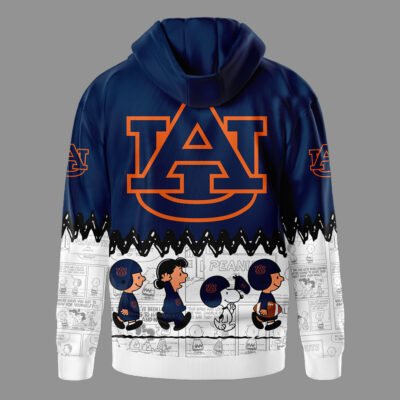 Alternative view of Auburn Tigers | Premium NCAA Snoopy Peanuts Comic Hoodie