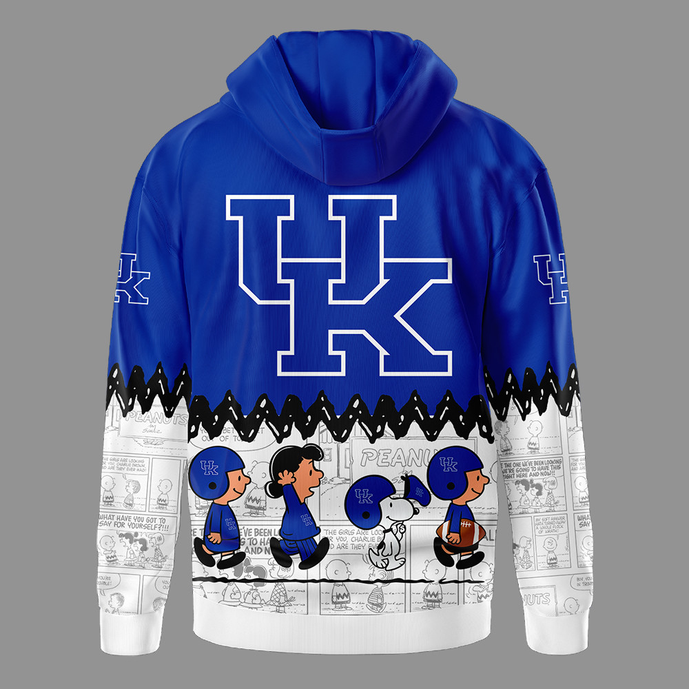 Kentucky Wildcats | Premium NCAA Snoopy Peanuts Comic Hoodie - Image 2