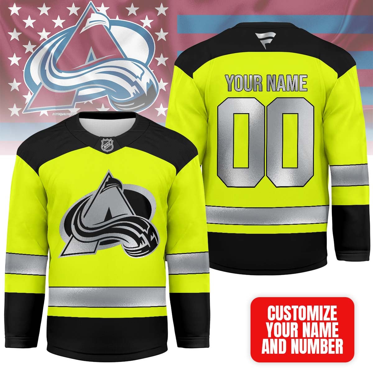 Colorado Avalanche | Premium NHL Hi-Vis Safety Hockey Jersey