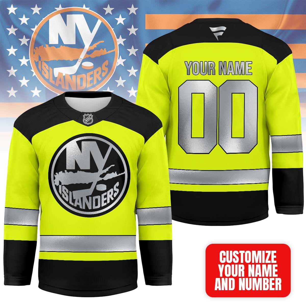 New York Islanders | Premium NHL Hi-Vis Safety Hockey Jersey