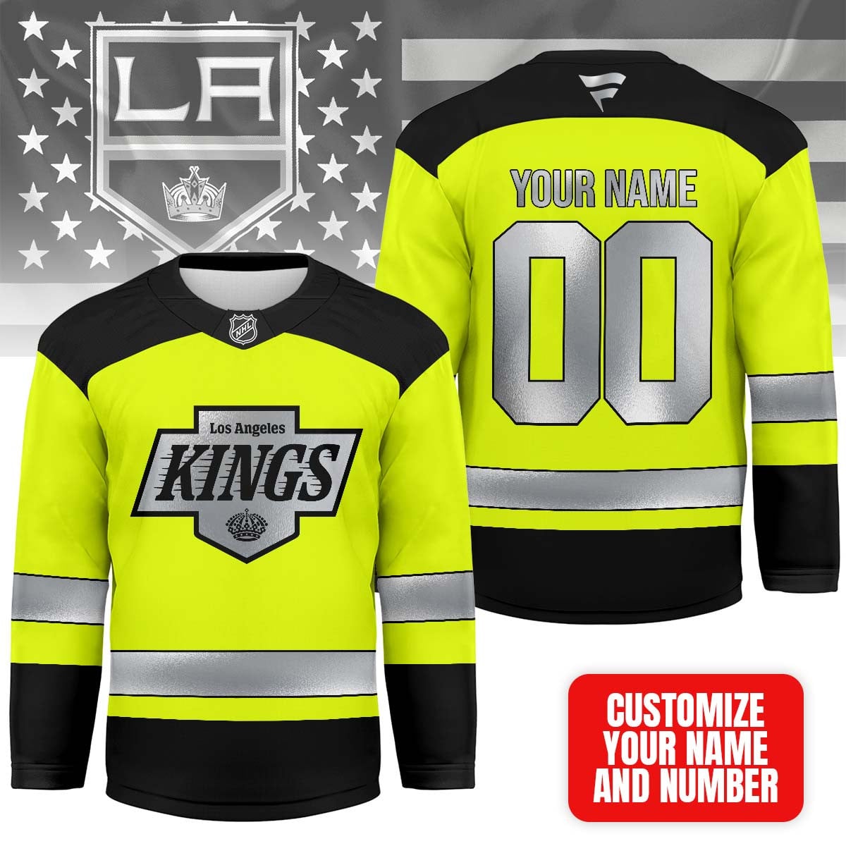 Los Angeles Kings | Premium NHL Hi-Vis Safety Hockey Jersey