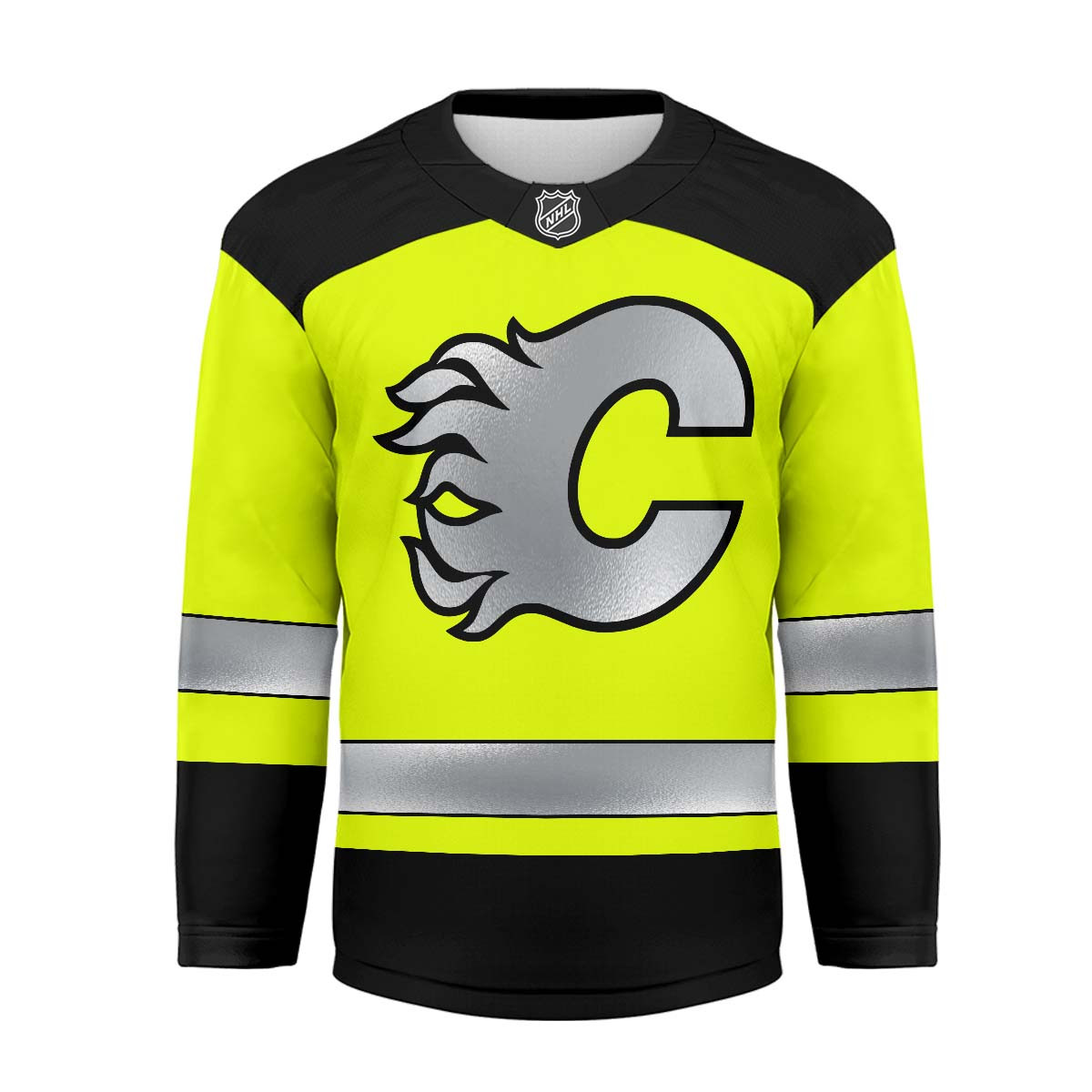 Calgary Flames | Premium NHL Hi-Vis Safety Hockey Jersey - Image 3