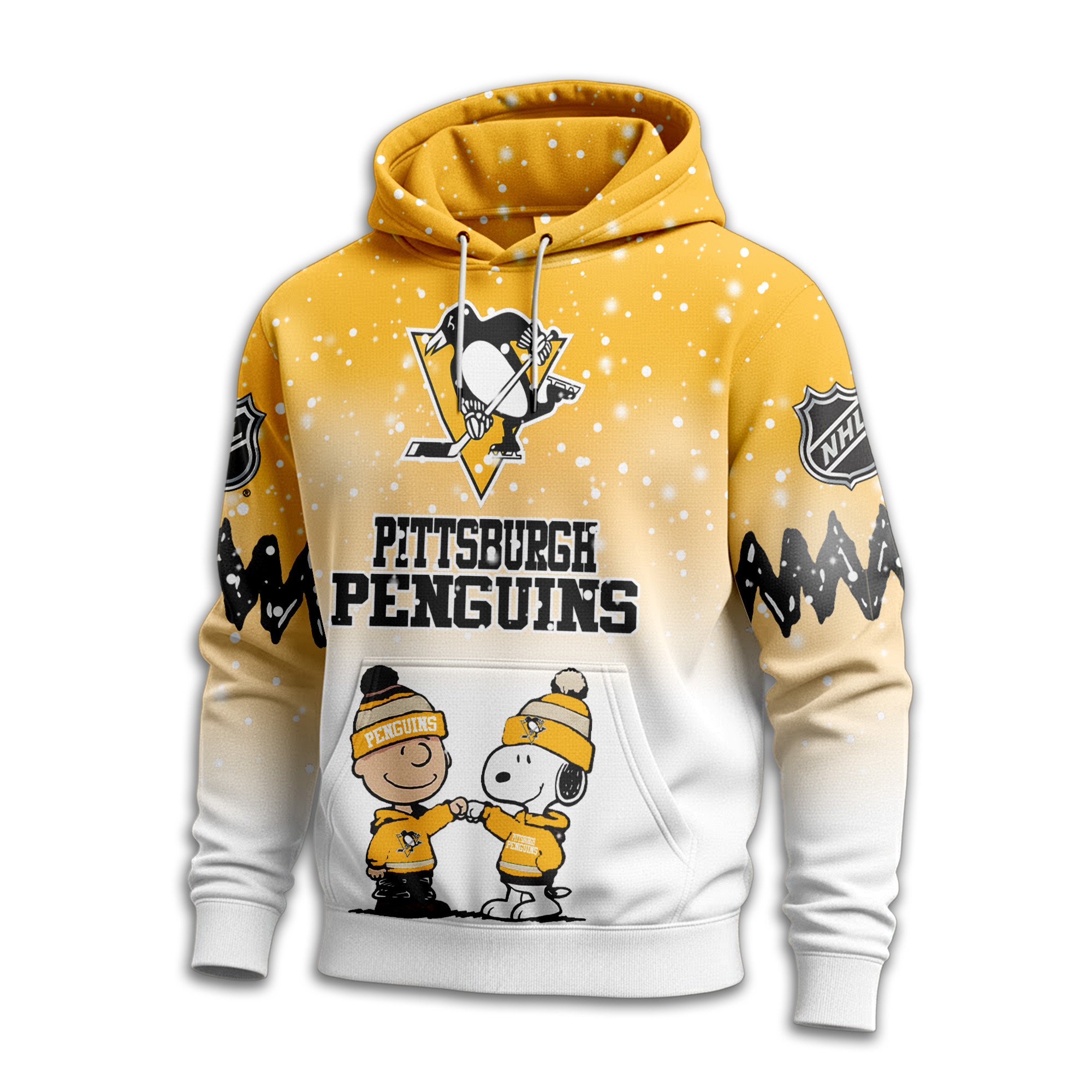 Pittsburgh Penguins | Premium NHL Peanuts Hoodie - Image 2