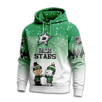 Alternative view of Dallas Stars | Premium NHL Peanuts Hoodie
